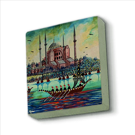 Ayasofya Camii Baskılı Doğaltaş  Magnet(KRT-007)