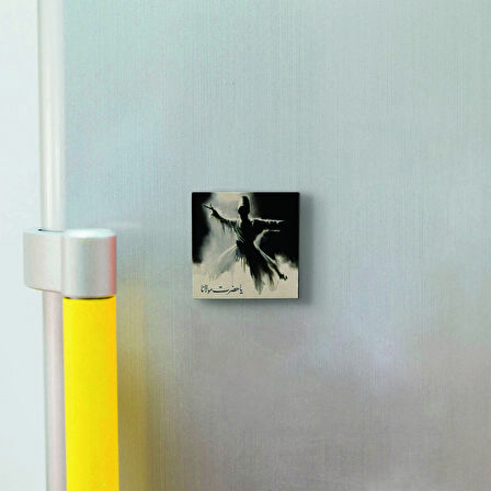 Semazen Baskılı Doğaltaş  Magnet(KRT-075)Buzdolabı Süsü