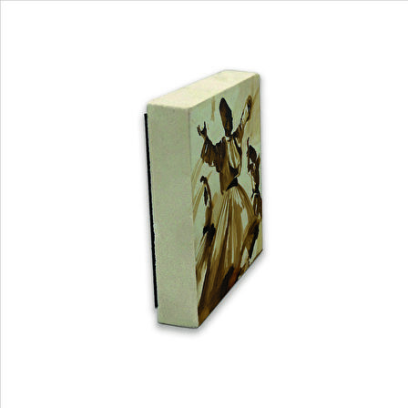 Semazen Baskılı Doğaltaş  Magnet(KRT-076)Buzdolabı Süsü