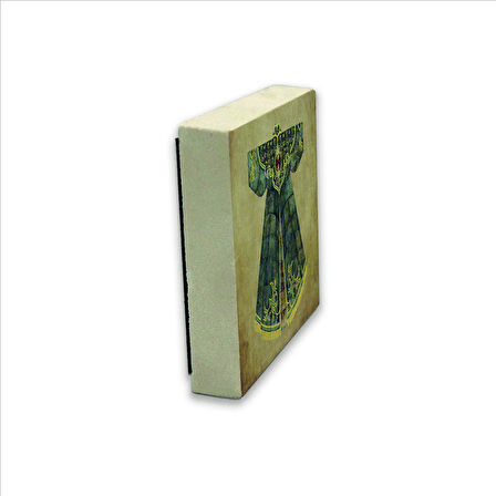Osmanlı Saray Kaftanı Baskılı Doğaltaş  Magnet(KRT-081)