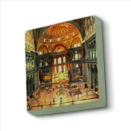 Ayasofya Camii içi Baskılı Doğaltaş  Magnet(KRT-009)