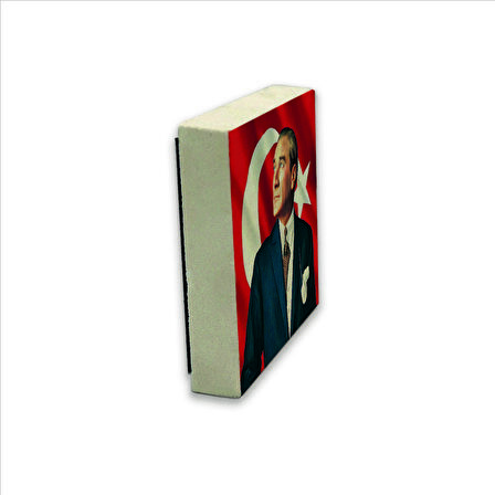 Atatürk Baskılı Doğaltaş  Magnet(KRT-099)Buzdolabı Süsü