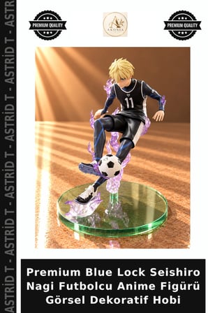 Premium Blue Lock Seishiro Nagi Futbolcu Anime Figürü Görsel Dekoratif Hobi
