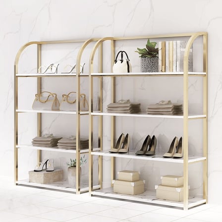 MĞZ4243 Modern Ayaklı Metal Ayarlanabilir Konfeksiyon Askılık Standı