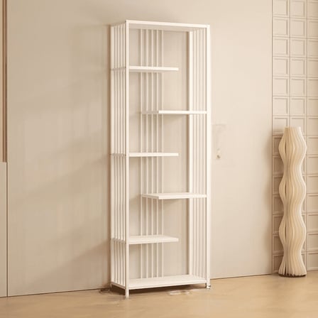 MĞZ8769 Modern Dikdörtgen Oje Standı Dolabı Metal Raflı