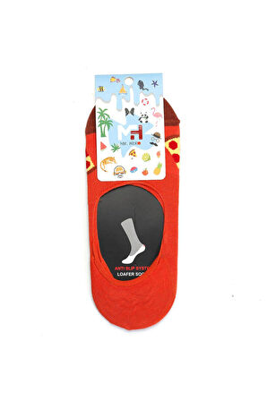 MRHERO Çok Renkli Unisex Tekli Paket PİZZA Temalı Babet Renkli Çorap  1033-MH RENKLİ