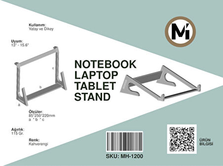 Ahşap Notebook / Laptop Standı