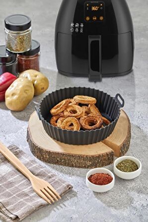 Airfryer Pratik Silikon Pişirme Kabı Xs