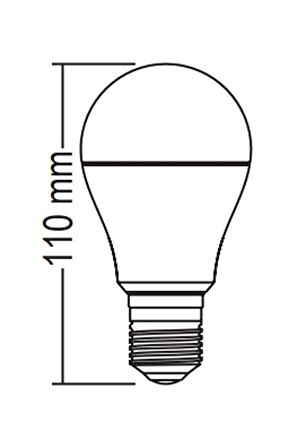 Led Ampul Beyaz Renk 9 Watt Tasarruflu 1 Adet