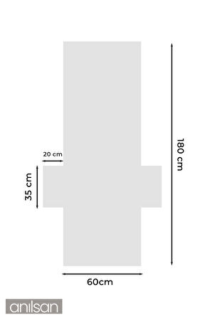 %100 Pamuk Şezlong Havlusu Beyaz 60x180 cm - Hızlı Kuruyan Plaj ve Havuz Havlusu