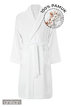 %100 Pamuk Bornoz - Şalyaka Otel Bornozu, Spa Için Ideal, Günlük Kullanıma Uygun