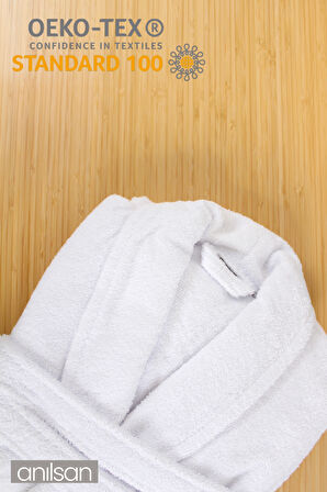 %100 Pamuk Bornoz - Şalyaka Otel Bornozu, Spa Için Ideal, Günlük Kullanıma Uygun