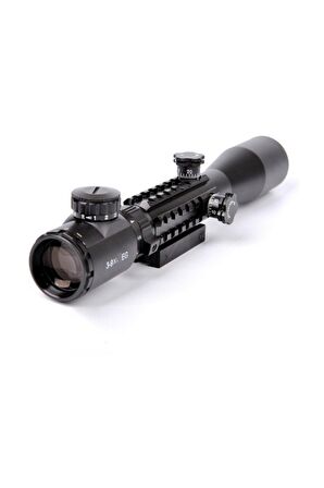 3-9x32 Zoomlu Av Tüfeği Dürbünü Çift Işık Kaynaklı Kızaklı