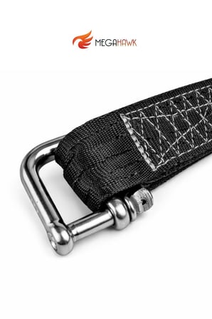 Çeki Halatı 50 mm 3 Metre Kancalı Araç Çekme Halatı Dayanıklı Oto Çekme Kayışı
