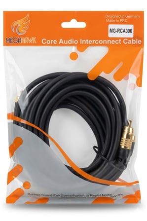 RCA Ses Kablosu 2 Erkek Uçlu Audio Interconnect Kablo Amfi Teyp Bağlantı