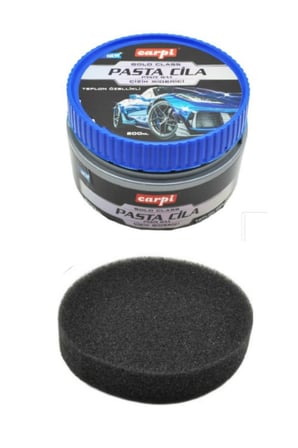 Pasta Cila 200 ml Çizik Giderici Parlatıcı Teflon Katkılı Süngerli Set Mavi