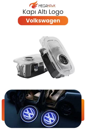Araç Kapı Altı Logo Volkswagen Işığı 2’li Set LED Kapı Karşılama Lambası Sensörlü Oto Aksesuar