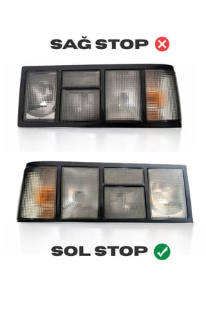 Tofaş Doğan Şahin Sol Stop Lambası SLX Uyumlu Arka Stop Farı Füme Komple Sol