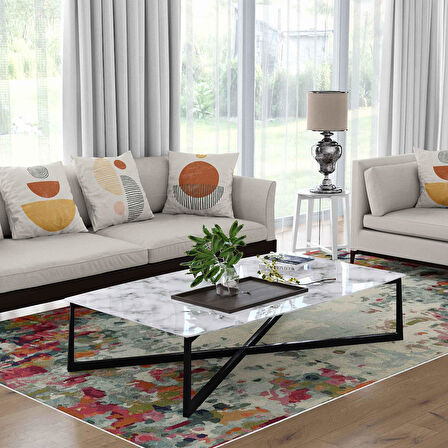 Kaymaz Taban Yıkanabilir Halı – Mutfak, Salon, Yatak Odası için Modern Dijital Baskı Halı