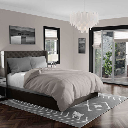 Kaymaz Taban Yıkanabilir Halı – Mutfak, Salon, Yatak Odası için Modern Dijital Baskı Halı (SLNHAL178)