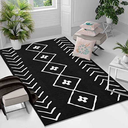 Kaymaz Taban Yıkanabilir Halı – Mutfak, Salon, Yatak Odası için Modern Dijital Baskı Halı