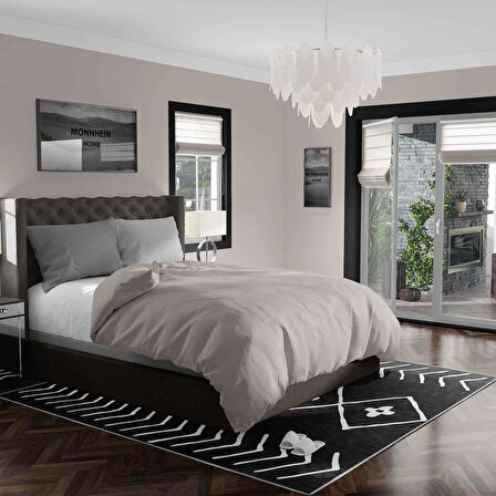 Kaymaz Taban Yıkanabilir Halı – Mutfak, Salon, Yatak Odası için Modern Dijital Baskı Halı