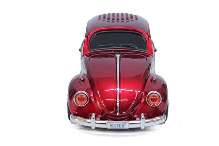 Beetle Araba Görünümlü Taşınabilir  Bluetooth Hoparlör Ve Radyo Speaker