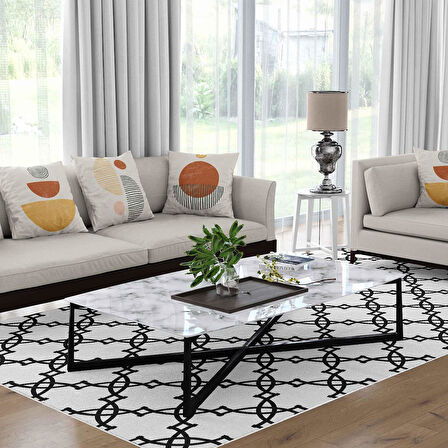 Kaymaz Taban Yıkanabilir Halı – Mutfak, Salon, Yatak Odası için Modern Dijital Baskı Halı