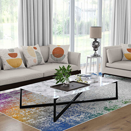 Kaymaz Taban Yıkanabilir Halı – Mutfak, Salon, Yatak Odası için Modern Dijital Baskı Halı