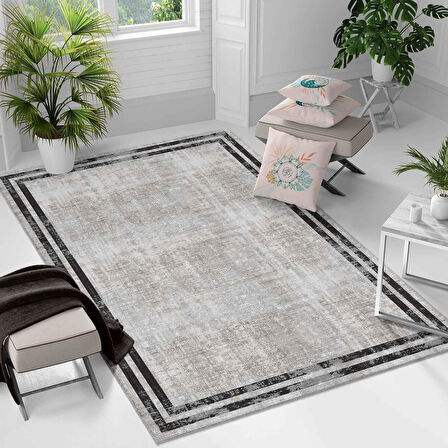 Kaymaz Taban Yıkanabilir Halı – Mutfak, Salon, Yatak Odası için Modern Dijital Baskı Halı