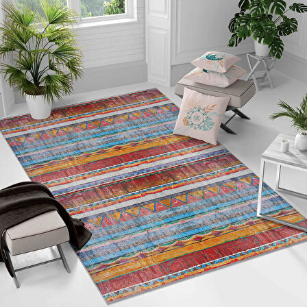 Kaymaz Taban Yıkanabilir Halı – Mutfak, Salon, Yatak Odası için Modern Dijital Baskı Halı