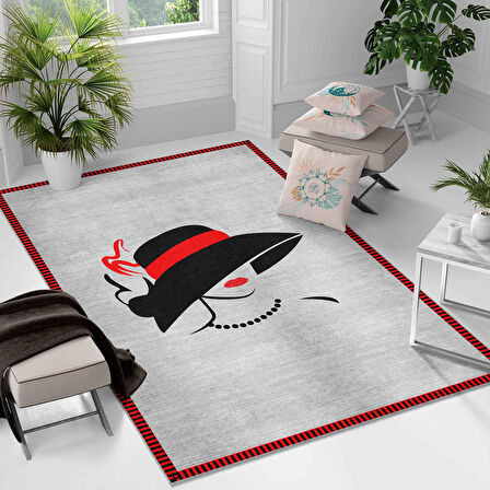 Kaymaz Taban Yıkanabilir Halı – Mutfak, Salon, Yatak Odası için Modern Dijital Baskı Halı