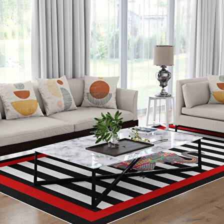 Kaymaz Taban Yıkanabilir Halı – Mutfak, Salon, Yatak Odası için Modern Dijital Baskı Halı