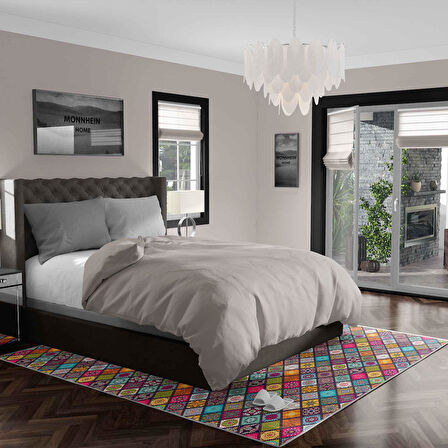 Kaymaz Taban Yıkanabilir Halı – Mutfak, Salon, Yatak Odası için Modern Dijital Baskı Halı