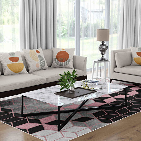 Kaymaz Taban Yıkanabilir Halı – Mutfak, Salon, Yatak Odası için Modern Dijital Baskı Halı