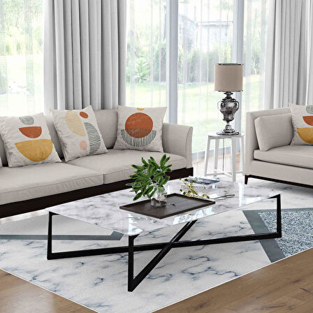 Kaymaz Taban Yıkanabilir Halı – Mutfak, Salon, Yatak Odası için Modern Dijital Baskı Halı