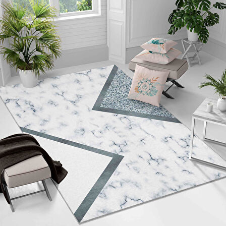 Kaymaz Taban Yıkanabilir Halı – Mutfak, Salon, Yatak Odası için Modern Dijital Baskı Halı