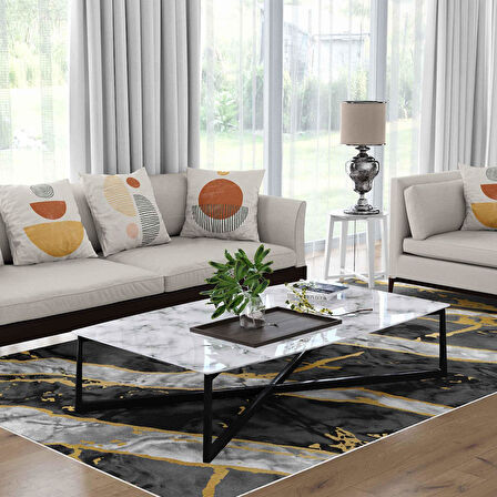 Kaymaz Taban Yıkanabilir Halı – Mutfak, Salon, Yatak Odası için Modern Dijital Baskı Halı