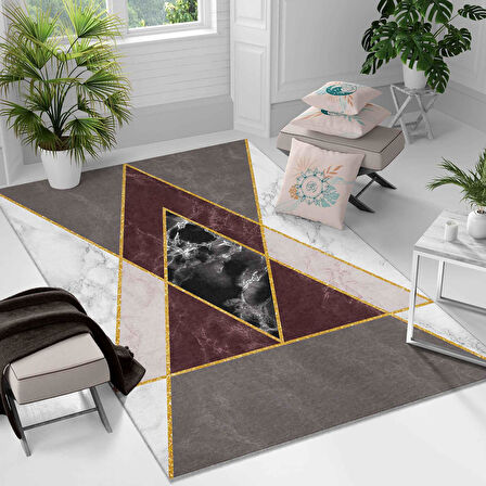 Kaymaz Taban Yıkanabilir Halı – Mutfak, Salon, Yatak Odası için Modern Dijital Baskı Halı