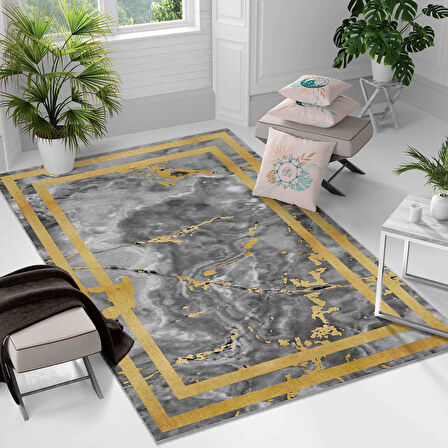 Kaymaz Taban Yıkanabilir Halı – Mutfak, Salon, Yatak Odası için Modern Dijital Baskı Halı