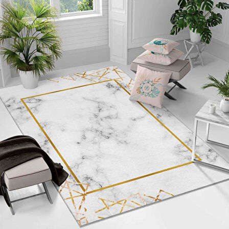 Kaymaz Taban Yıkanabilir Halı – Mutfak, Salon, Yatak Odası için Modern Dijital Baskı Halı