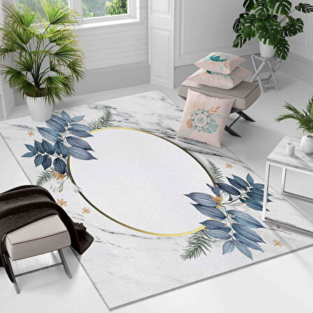 Kaymaz Taban Yıkanabilir Halı – Mutfak, Salon, Yatak Odası için Modern Dijital Baskı Halı