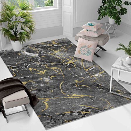 Kaymaz Taban Yıkanabilir Halı – Mutfak, Salon, Yatak Odası için Modern Dijital Baskı Halı