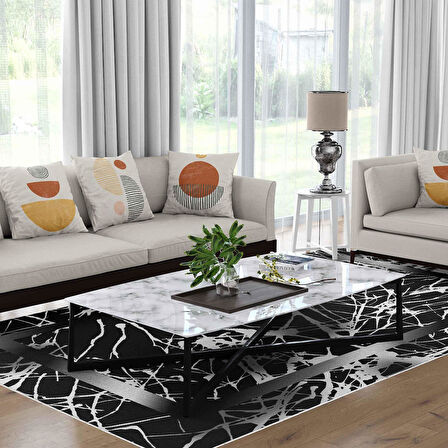 Kaymaz Taban Yıkanabilir Halı – Mutfak, Salon, Yatak Odası için Modern Dijital Baskı Halı