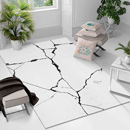 Kaymaz Taban Yıkanabilir Halı – Mutfak, Salon, Yatak Odası için Modern Dijital Baskı Halı