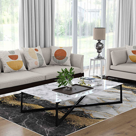 Kaymaz Taban Yıkanabilir Halı – Mutfak, Salon, Yatak Odası için Modern Dijital Baskı Halı