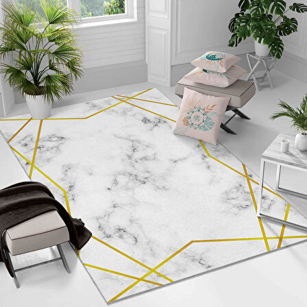 Kaymaz Taban Yıkanabilir Halı – Mutfak, Salon, Yatak Odası için Modern Dijital Baskı Halı