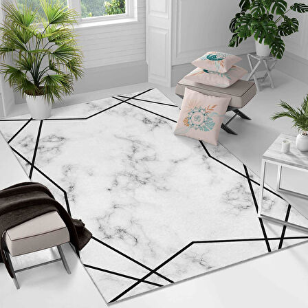 Kaymaz Taban Yıkanabilir Halı – Mutfak, Salon, Yatak Odası için Modern Dijital Baskı Halı