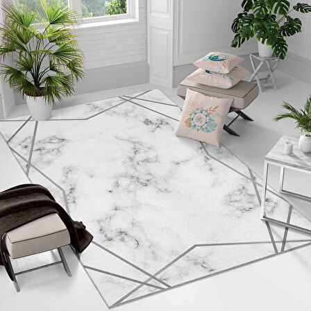 Kaymaz Taban Yıkanabilir Halı – Mutfak, Salon, Yatak Odası için Modern Dijital Baskı Halı