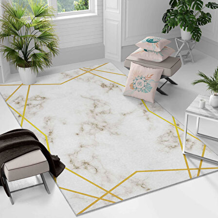 Kaymaz Taban Yıkanabilir Halı – Mutfak, Salon, Yatak Odası için Modern Dijital Baskı Halı